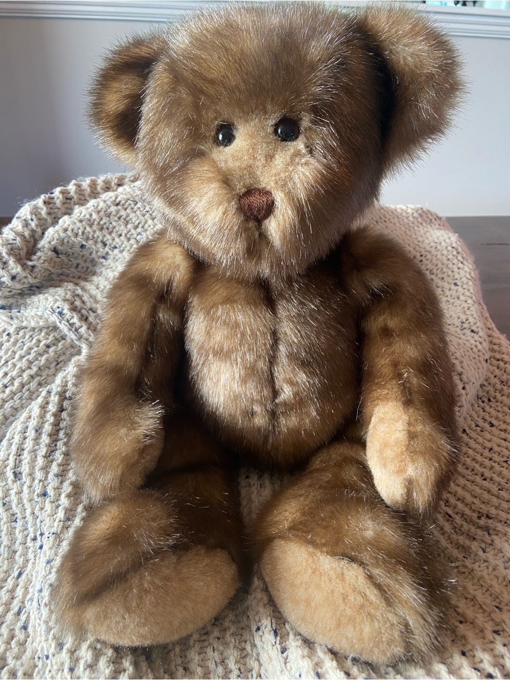 Vintage Gund Teddy Bear, “Minky” mint condition, 16”